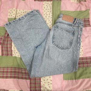 zara wide leg cropped jeans